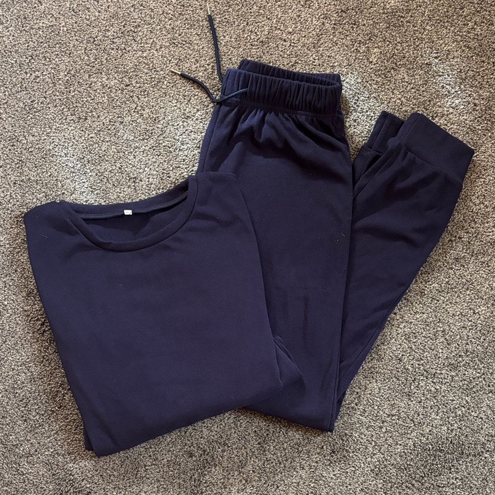 Navy Blue Loungewear Set